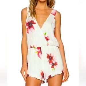 Winston  White size M floral woman mini Romper